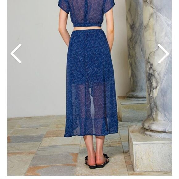 EMMER & OAT polka dot midi Skirt size medium NWT - Picture 4 of 8